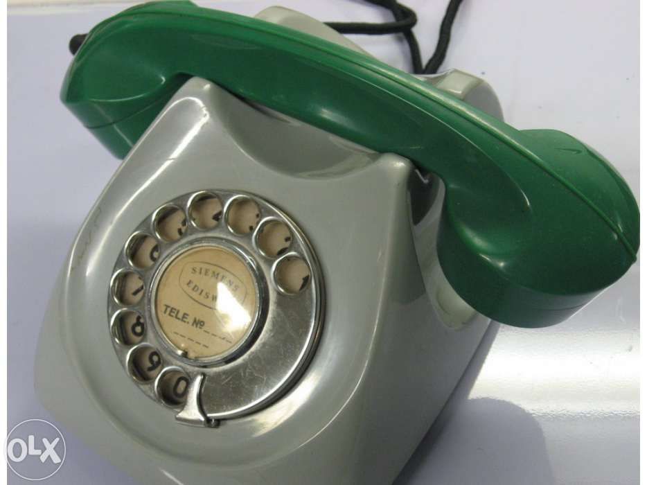 Telefone siemens ediswan Centenary Neophone verde cinza