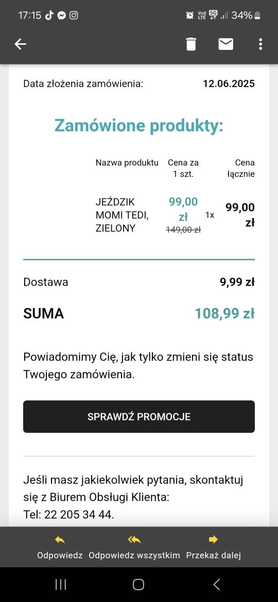 Jeździk dla dziecka