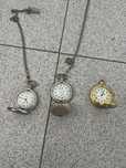 3 Relógios de bolso Quartz