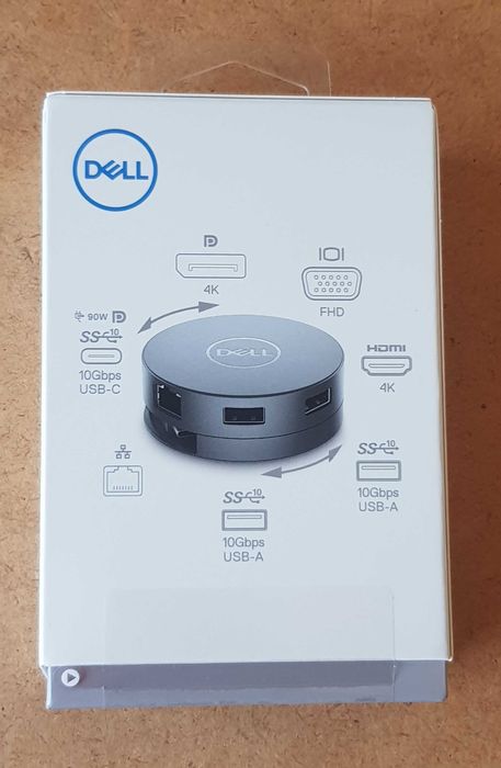 Adaptador multiportas USB-C 7-em-1 Dell DA310 NOVO