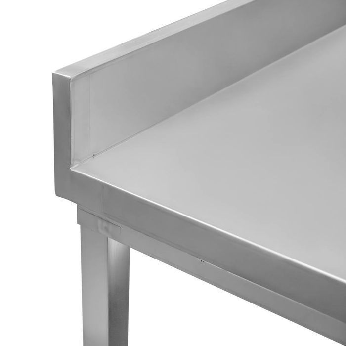 Stół gastronomiczny z rantem i 2 półkami Mega-M 180x60x85(H) - NOWY