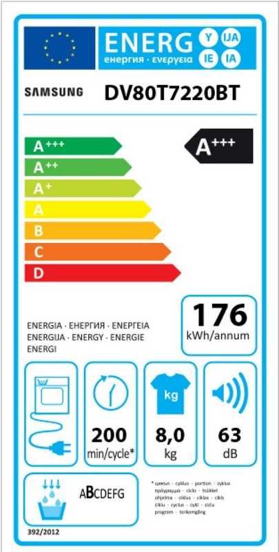 Suszarka do ubrań Samsung DV80T7220BT Ai Control Quick Dry 60cm 8kg
