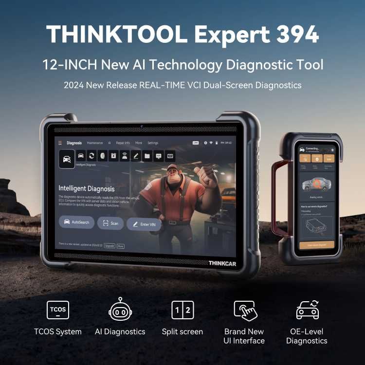 Автосканер Thinkcar Thinktool Expert 394 з підтримкою ШІ Ужгород