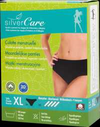 Silver Care Majtki figi menstruacyjne XL organiczn bawełna ZDROWE NOWE