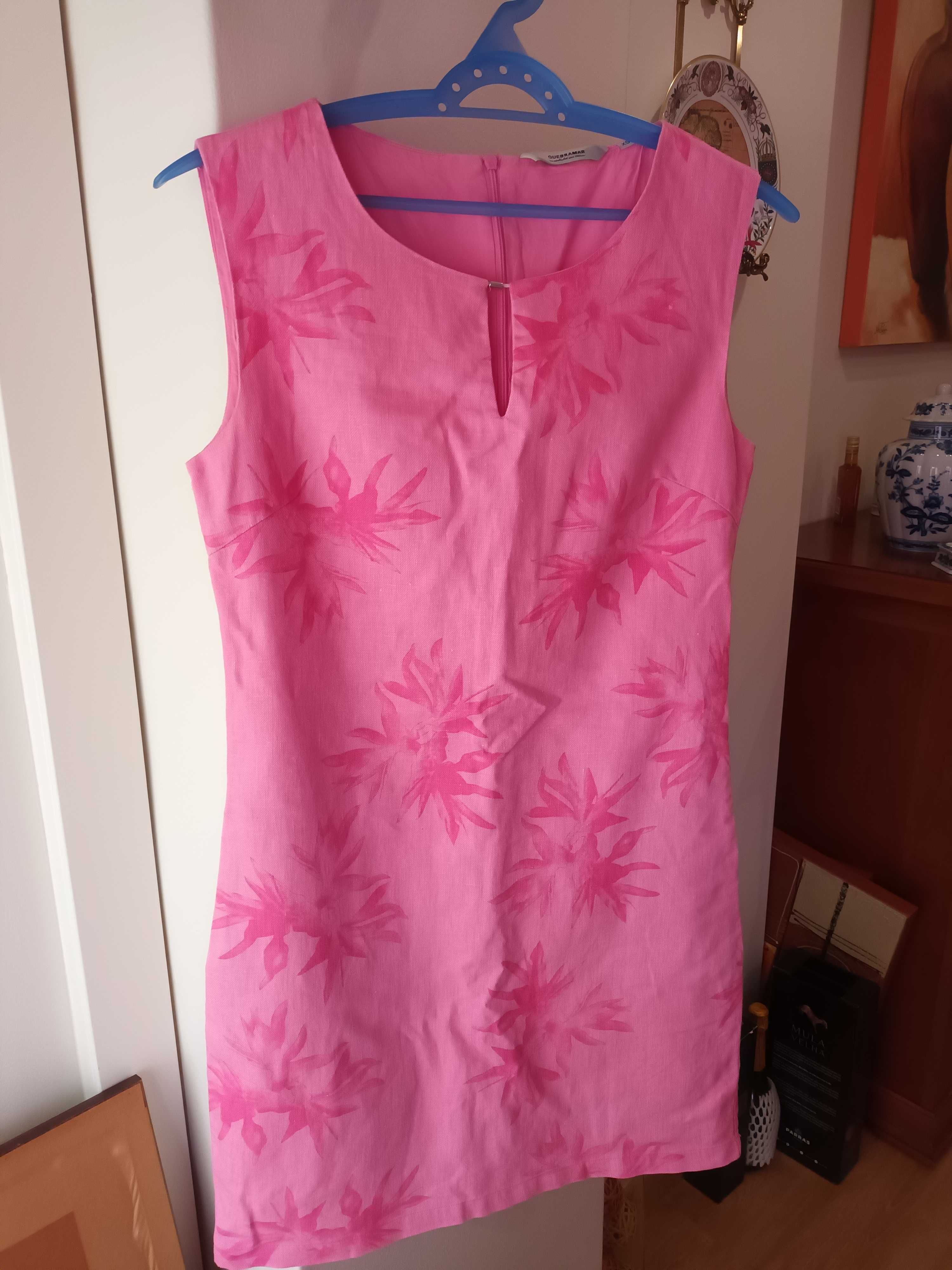 Vestido de Verão -  Rosa - Quebra Mar