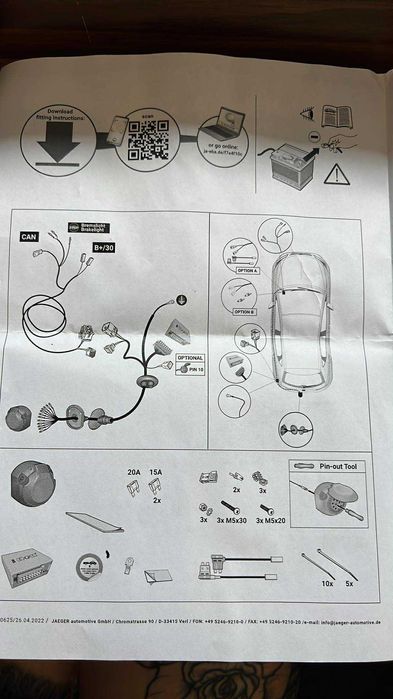 JAEGER ES0745 Zestaw elektryczny, zestaw zaczepu przyczepy IBIZA/LEON