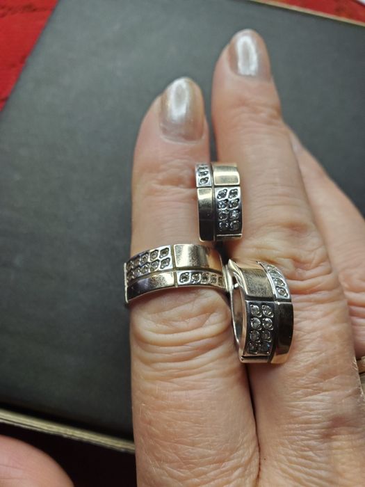 Набір сережки і каблучка