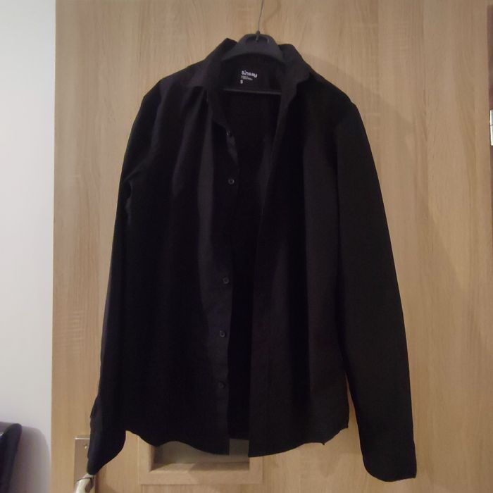 Sinsay Czarna koszula dla chłopca rozm S slim