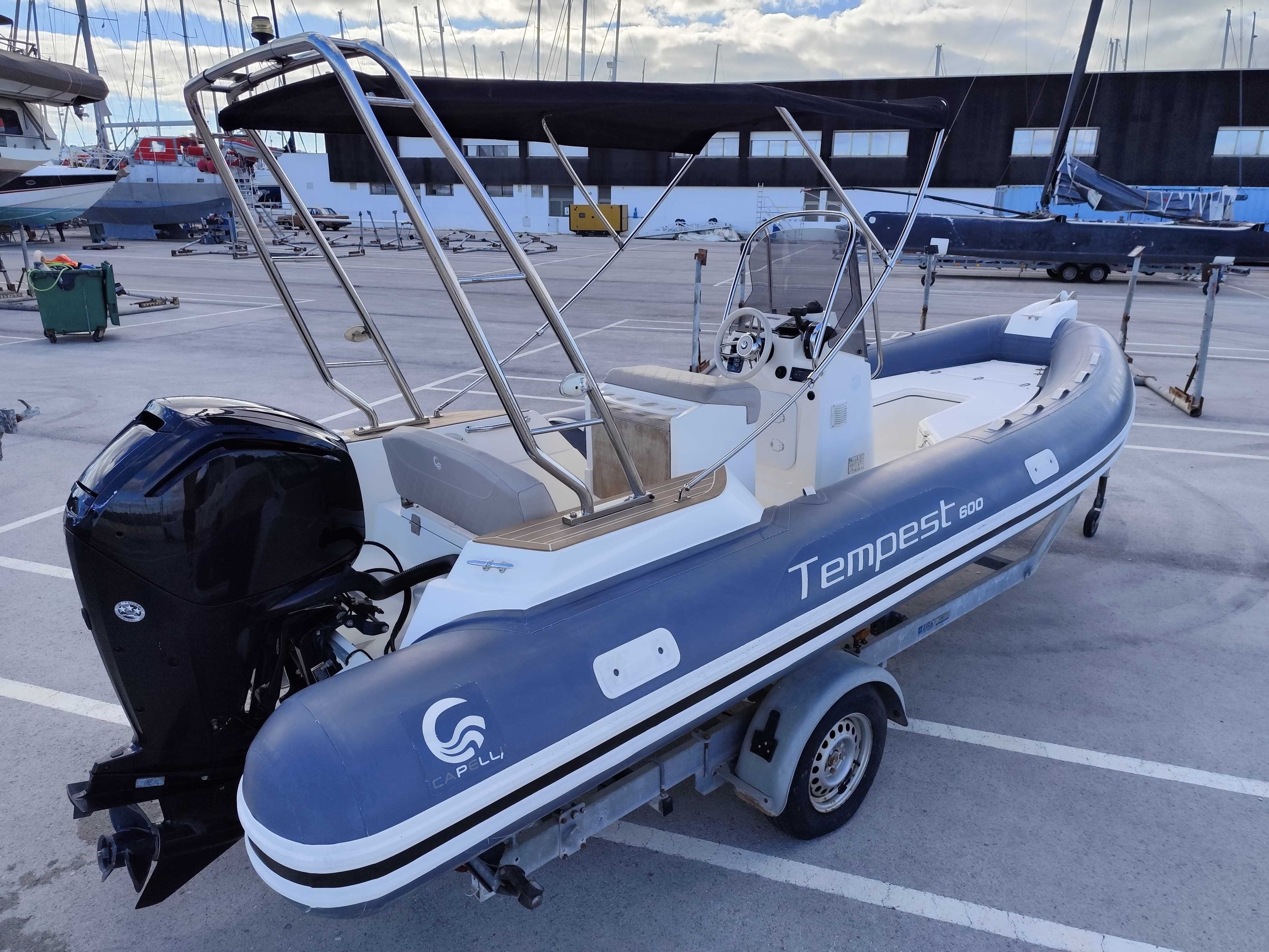 Semi-rígido recreio hydrosport RIB CAPELLI TEMPEST 600 + MERCURY 115HP