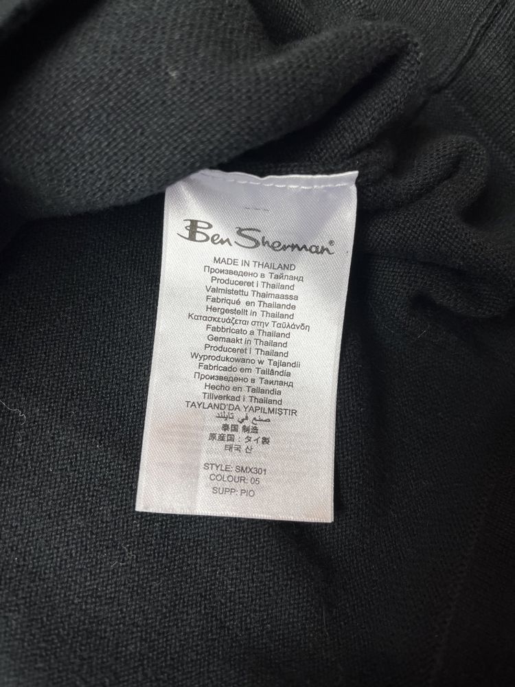 Свитшот Ben Sherman,размер L,оригинал,зип кофта,свитер,водолазка