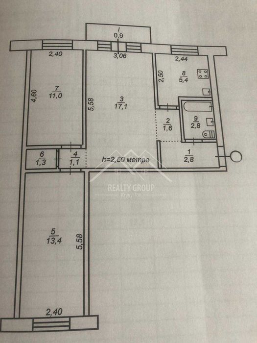 Продаж 3к квартири в ЦМ районі