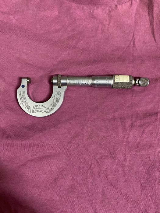Микрометр винтажный Moore & Wright № 961B Made in Sheffield