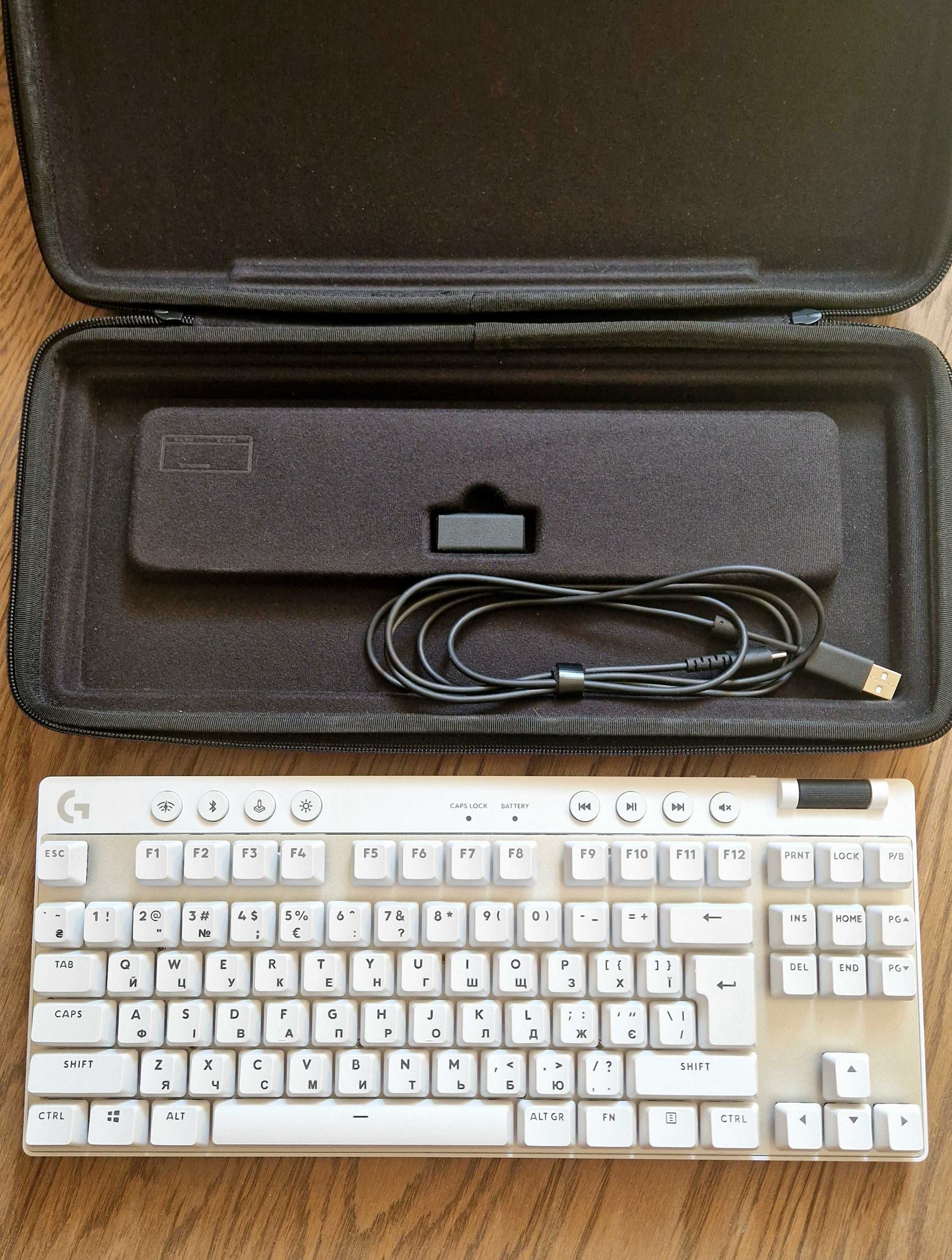 Клавіатура Logitech G Pro X TKL LightSpeed Wireless White Tactile