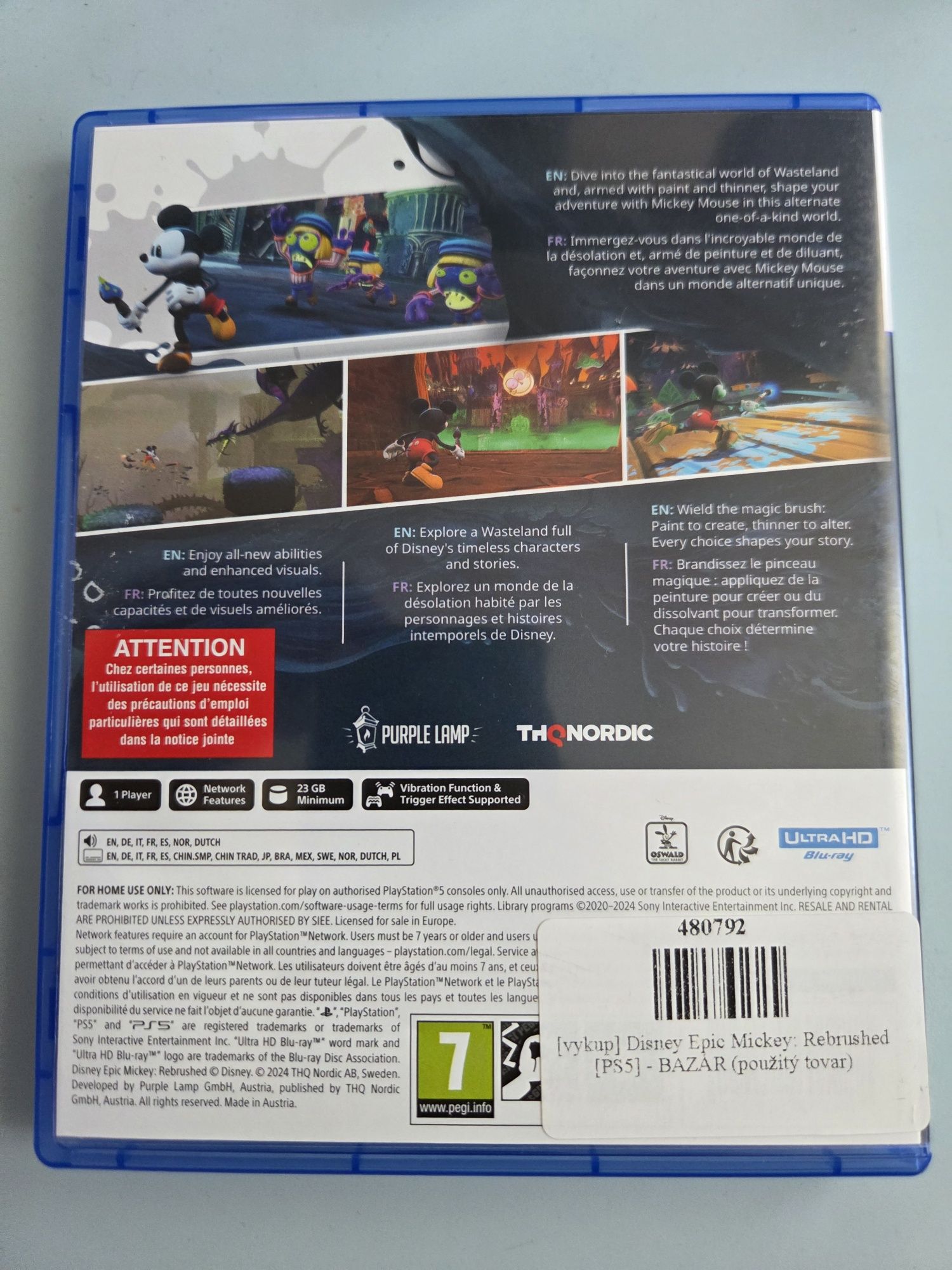 Epic Mickey Rebrushed PlayStation PS5 PL