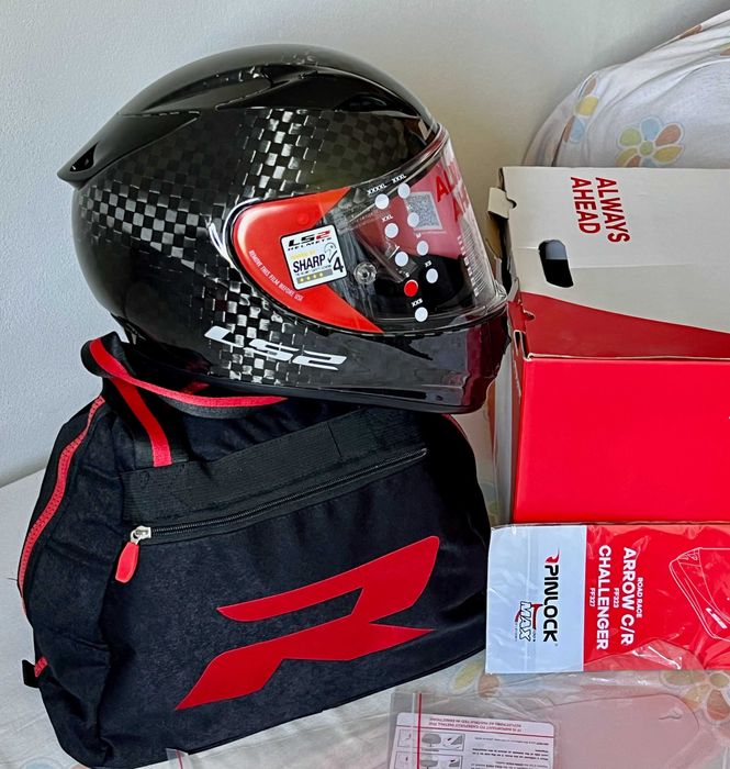 Capacete NOVO LS2 Arrow Racing Carbon (40% Desconto) Tam M-L