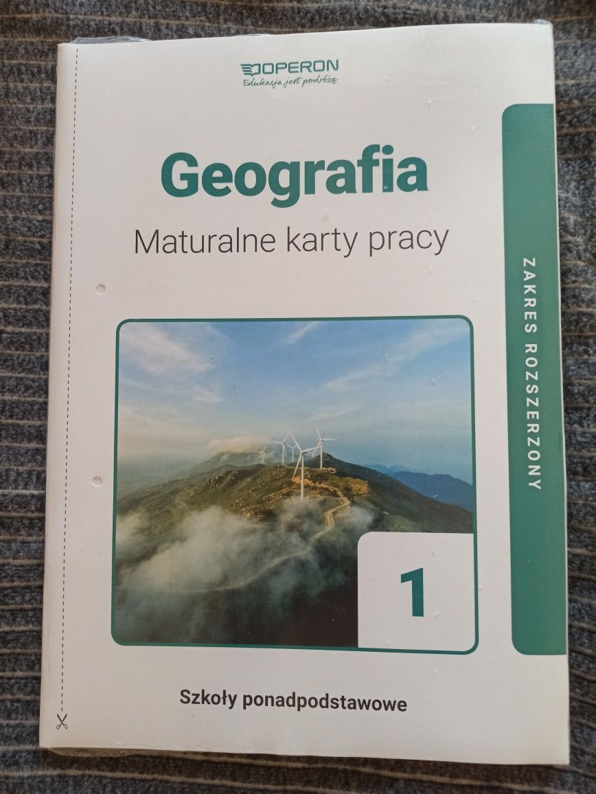 Zapakowane karty pracy maturalne geografia