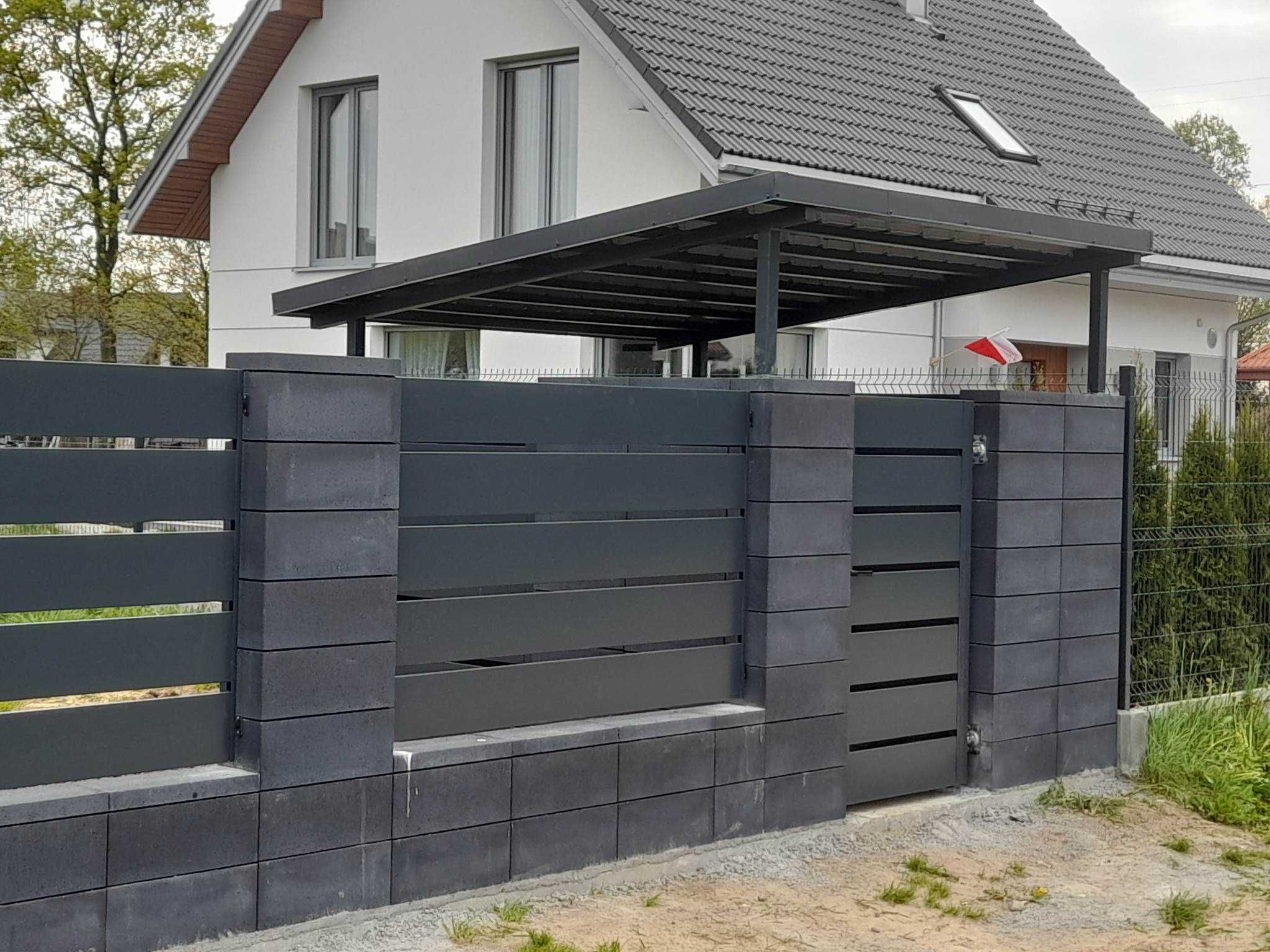 Brama Furtka Przęsła Balustrada Pełny Zakres