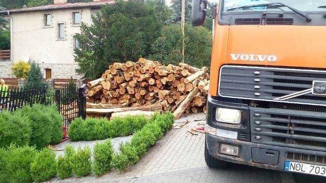 Transport Drewna od 1,2mb, Opału, HDS, Załadunek naczep
