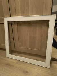 Szklane drzwi do szafek Besta Ikea Glassvik biały