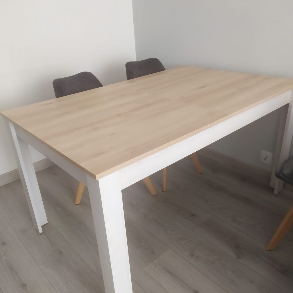 Stół rozkładany ALICE 40 (140-214 CM) biały drewniany szynaka meble