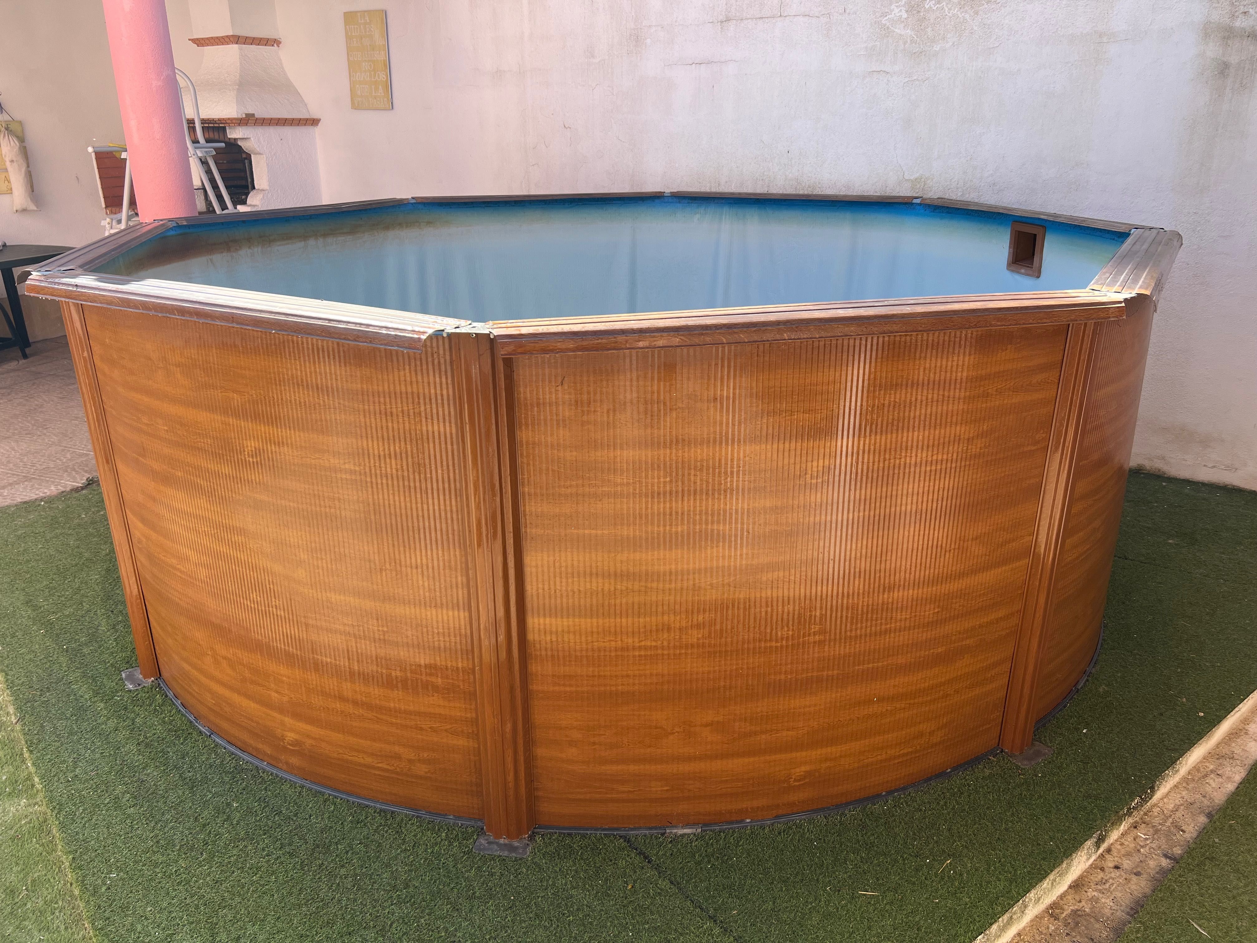Piscina com filtro de areia