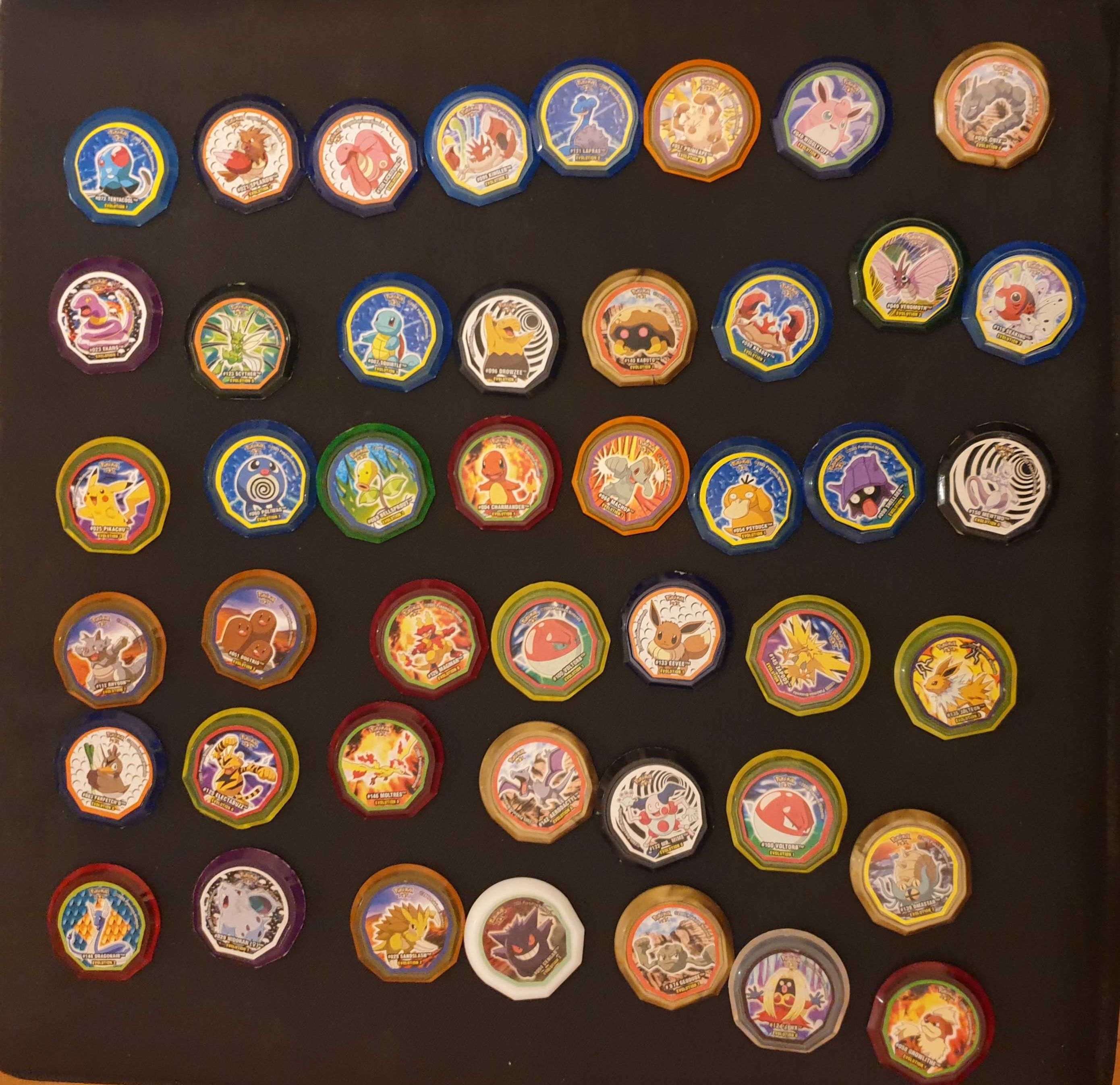 Tazos Pokémon Variados (RAROS)