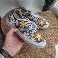 Скейтерские кеды венсы vans era van doren yellow daisy