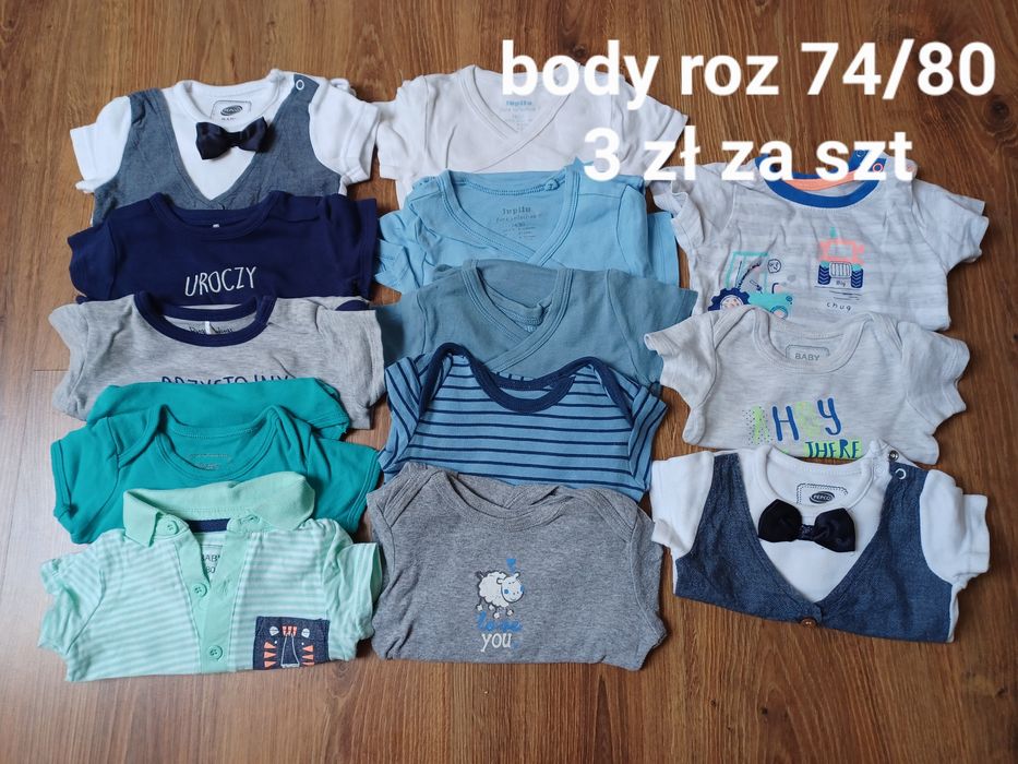 Body krótki rękaw roz 74/80