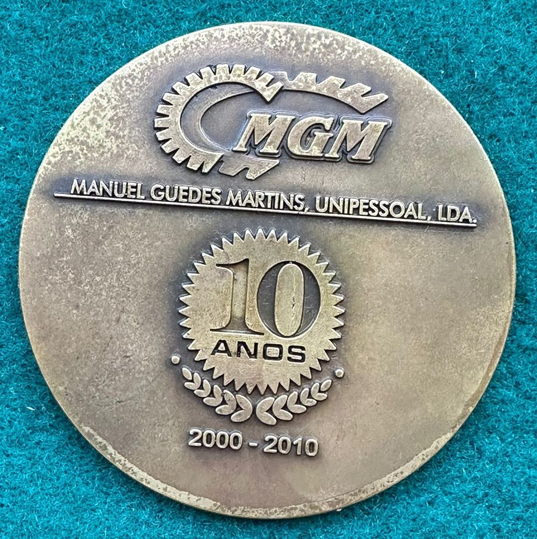 Medalha comemorativa em bronze