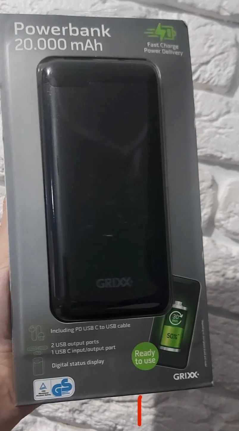 PowerBank Grixx 20000 mAh