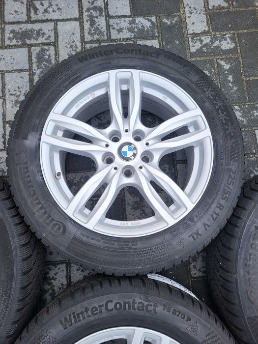[k233] Koła zimowe BMW 17 Cali 5x112 Continental 225/55/17 22r 6m et27
