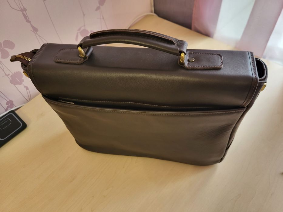 Новий!!! Діловий чоловічий портфель з натуральної шкіри.