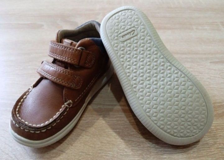 Туфли мокасины Clarks из натуральной кожи 21р.