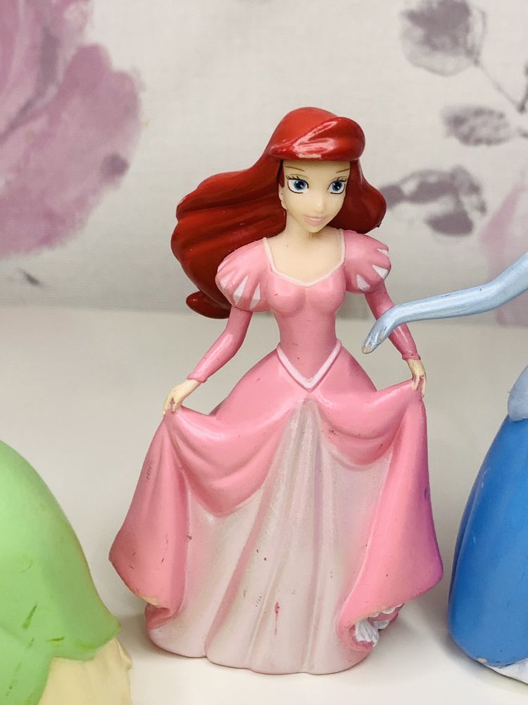 Figurki Disney Princess Ksieżniczki Bella, Ariel, Tiana