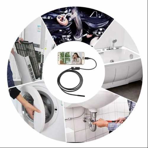 Камера эндоскоп с кабелем на 5 метров 7 мм USB/micro USB/ Type-C