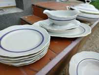 Zestaw obiadowy porcelana Bogucice na 6 osób PRL
