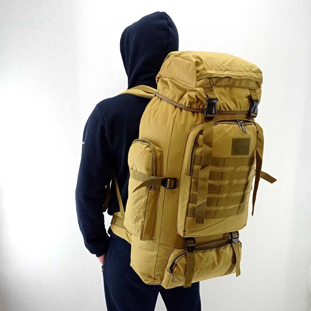 Туристичний армійський рюкзак Tactical 70 літрів Molle