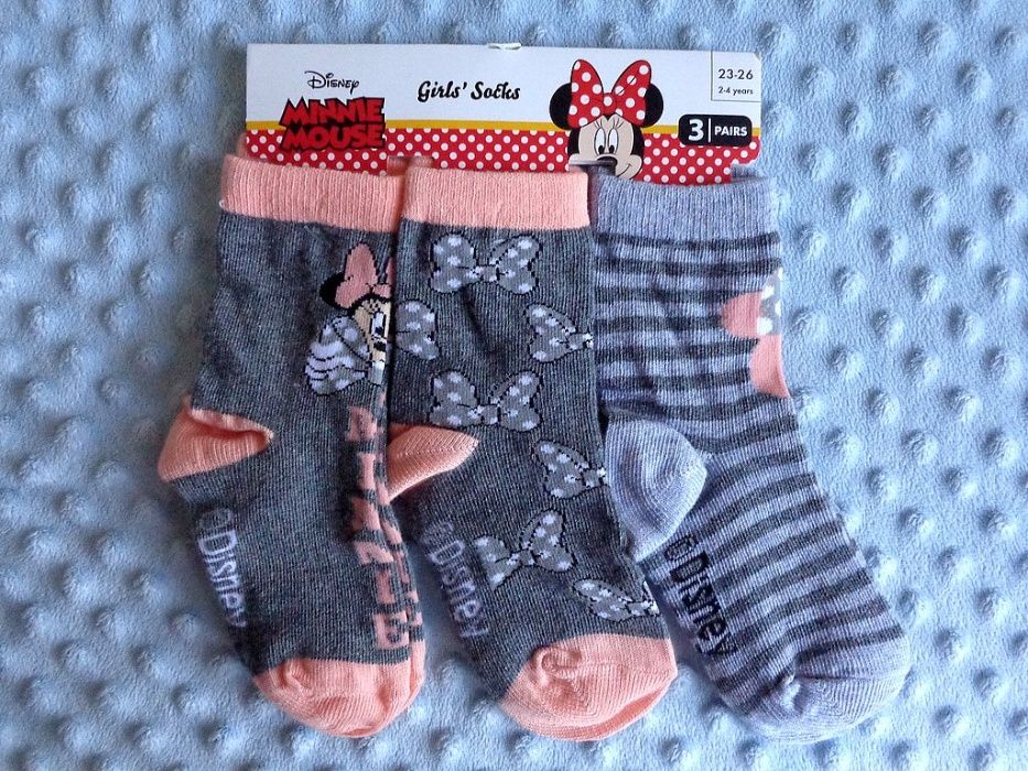 NOWE skarpetki lupilu lidl myszka minnie mini disney 23 26 metka