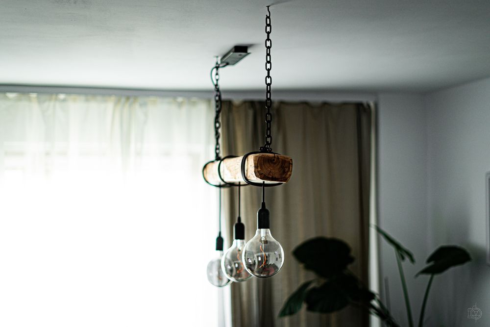 Lampa pokojowa, wisząca, DIY, edison, reczna robota, na zamowienie!