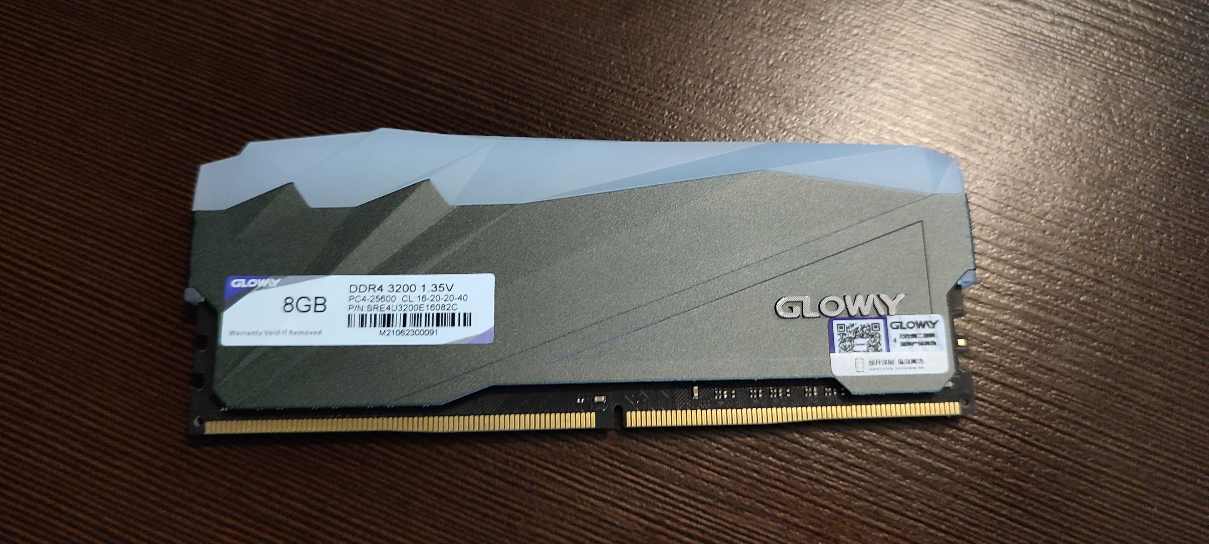 Pamięć komputerowa Gloway Sheen ddr4 3200MHz RGB 110zł za 1