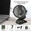 Ventilador USB recarregável