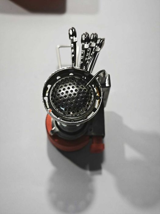 Zestaw Naczyń Kempingowych Z Palnikiem Odoland