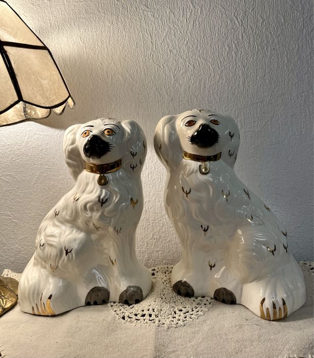 *BESWICK Stare Stylowe Kominkowe Psy Pies Figurka Ceramika Vintage