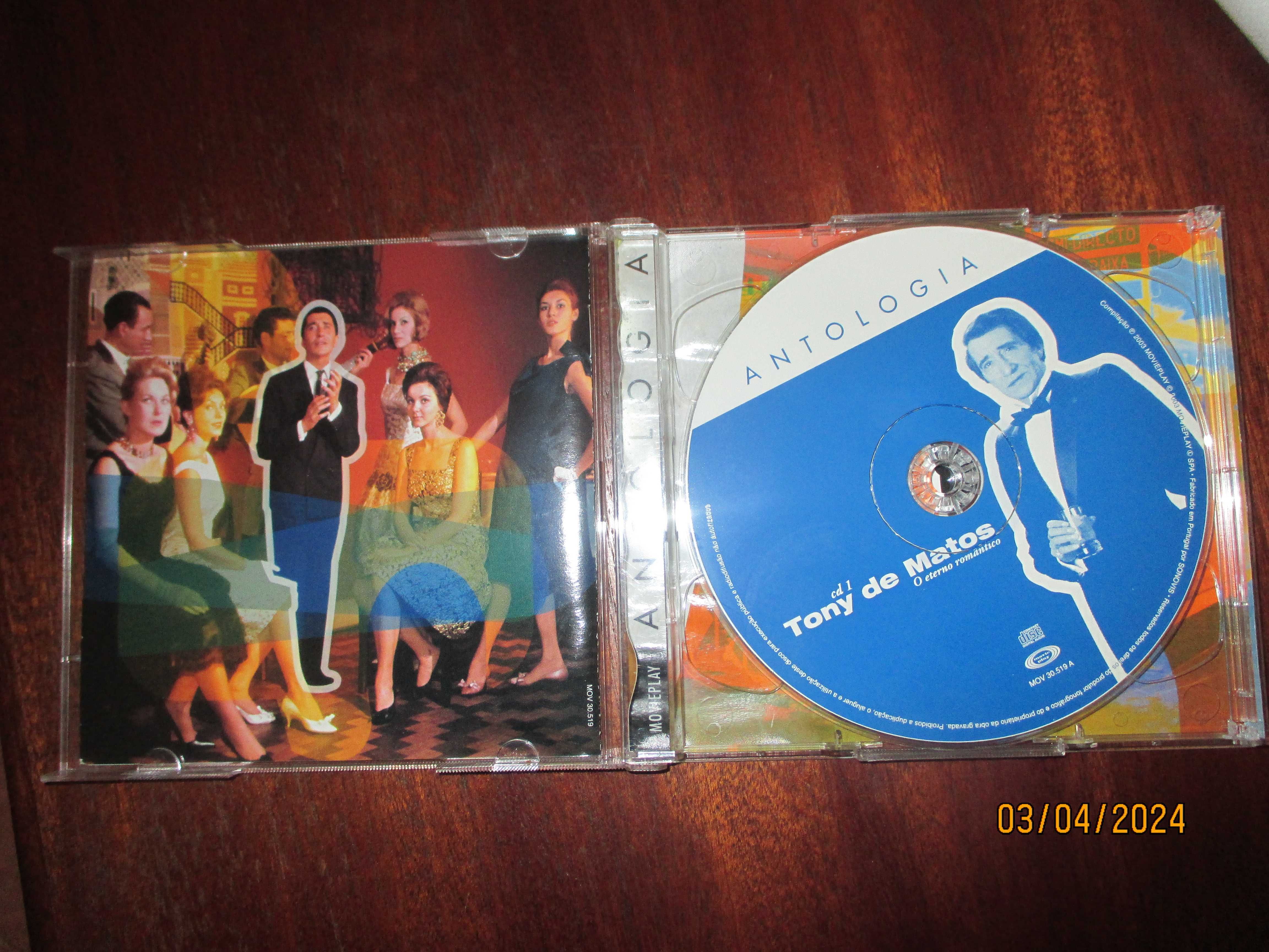 2 CD's de Tony de Matos (duplo) e Manuel de Almeida