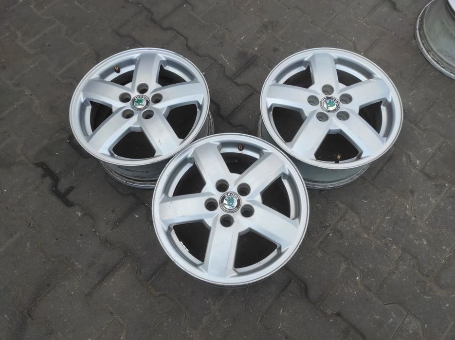 FELGA ALUMINIOWA KOŁO ALUFELGA 5X100 R15 6J ET 38 SKODA OCTAVIA 1 FABIA 1  WYSYŁKA !!!!!