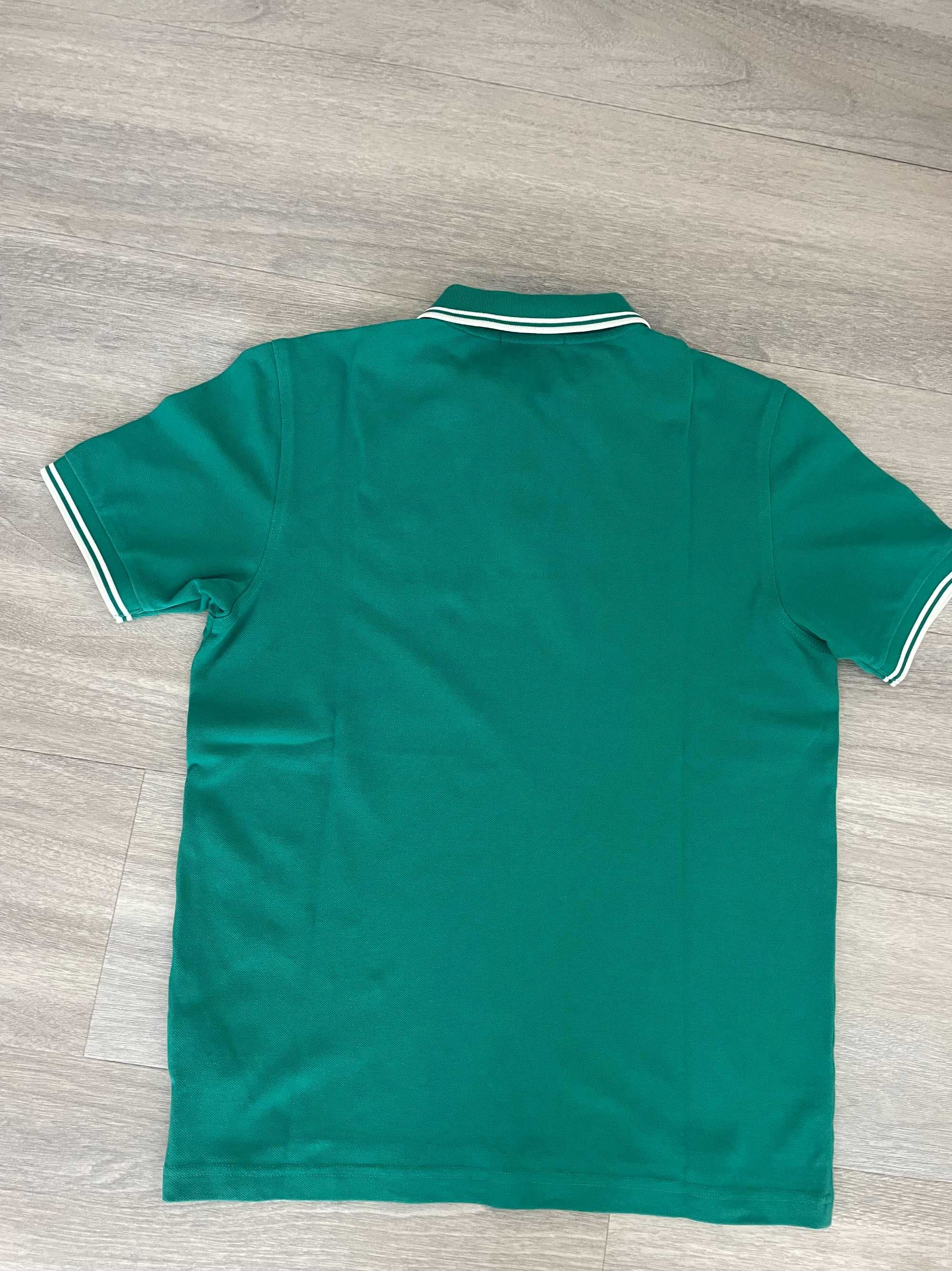 Polo Fred Perry 'Twin Tipped Fred Perry Shirt' M3600 Verde Branco