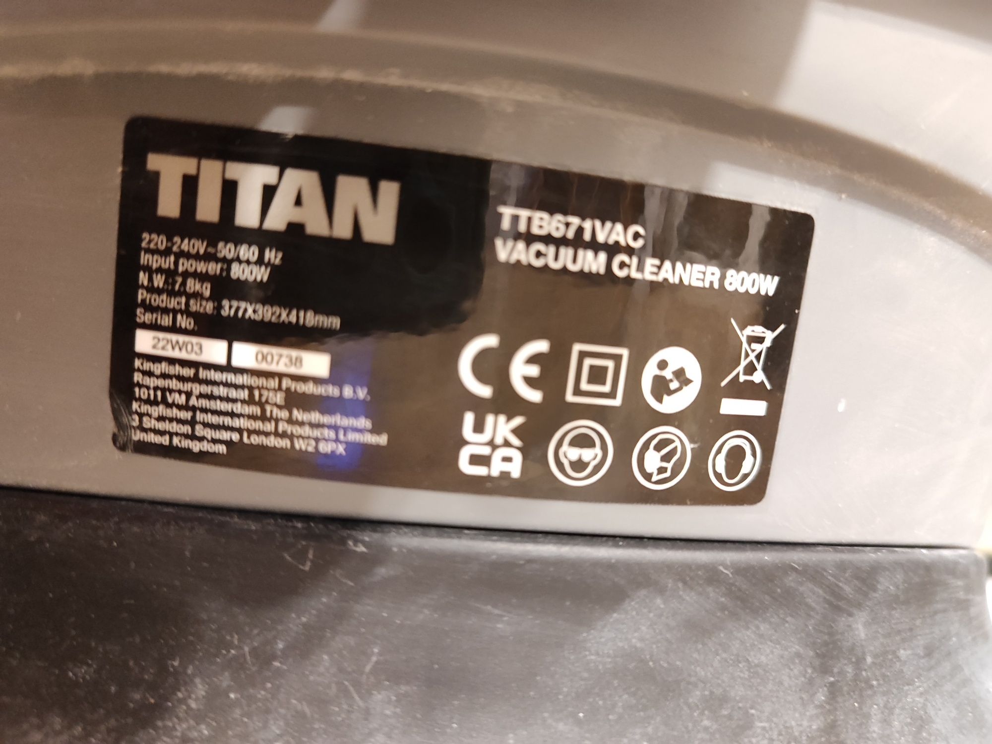 Odkurzacz Titan cichy, świetny do domu