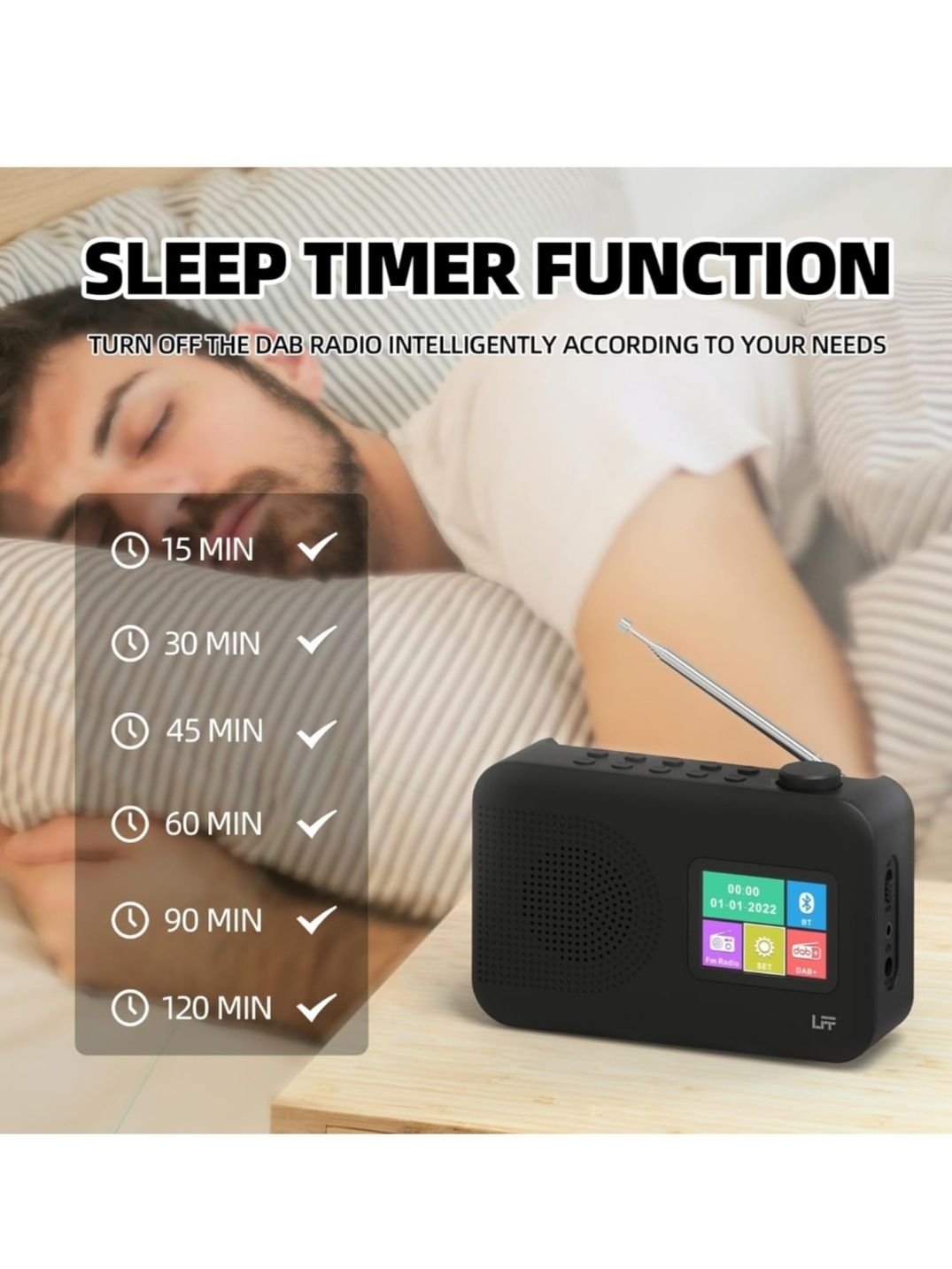 Dab Radio, цифрове радіо LFF Dab, мале цифрове радіо FM, радіо Dab Plu