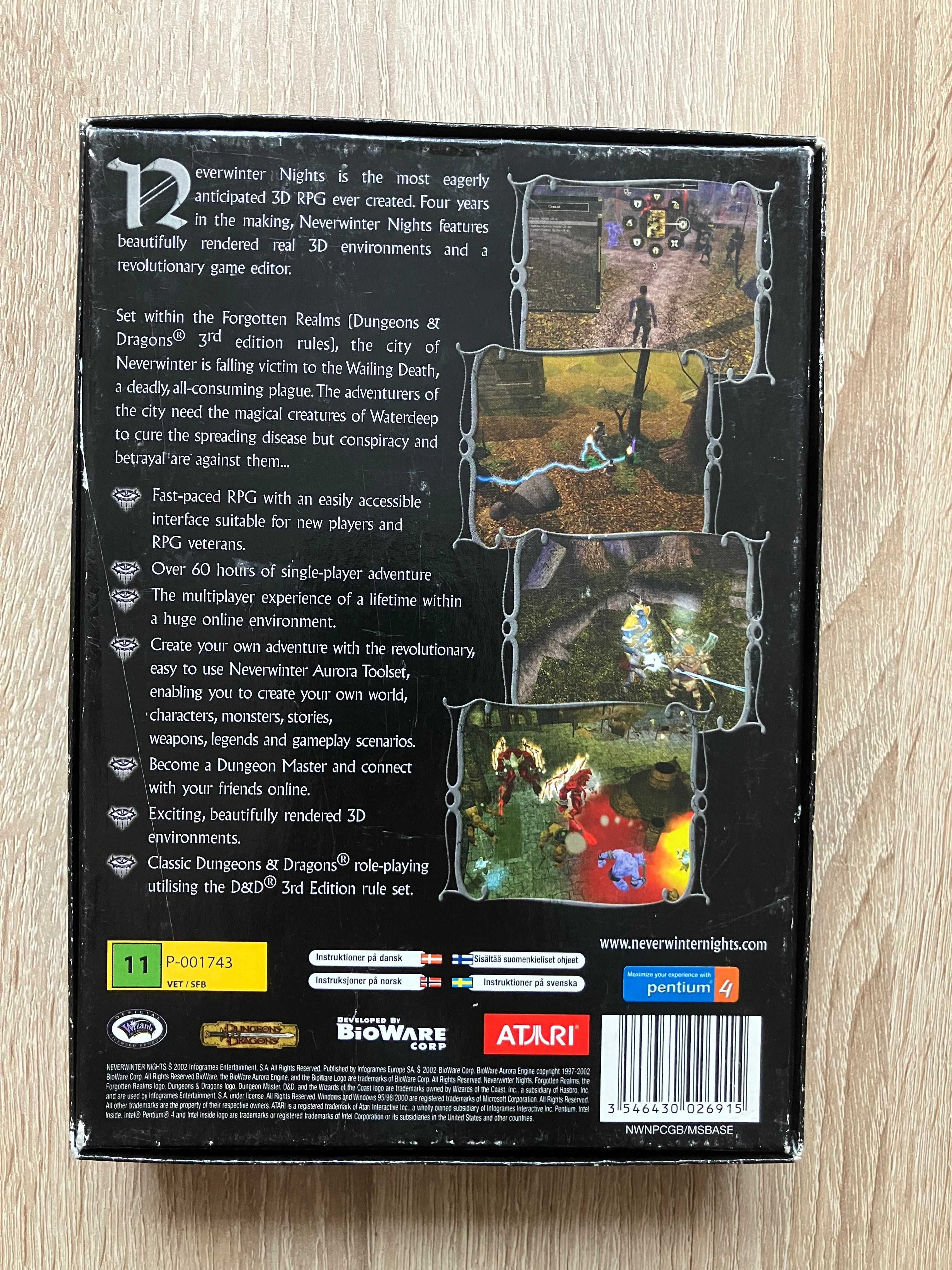 Neverwinter Nights, box, wydanie angielskie