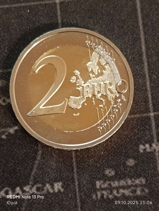 Монеты 2 евро, 3 шт.